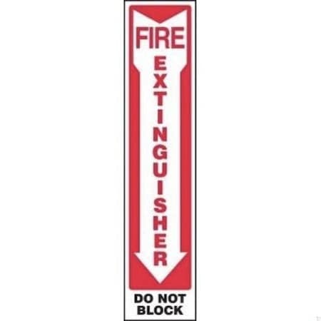 Accuform SAFETY SIGN FIRE EXTINGUISHER DOWN FRMFXG580XP FRMFXG580XP